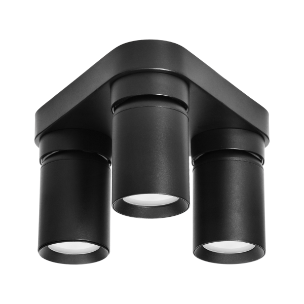 MALTA SP 3, wall and ceiling light, GU10 max. 3x12W, IP20, black, triangular base MALTA SP 3, wall and ceiling light, GU10 max. 3x12W, IP20, black, triangular base